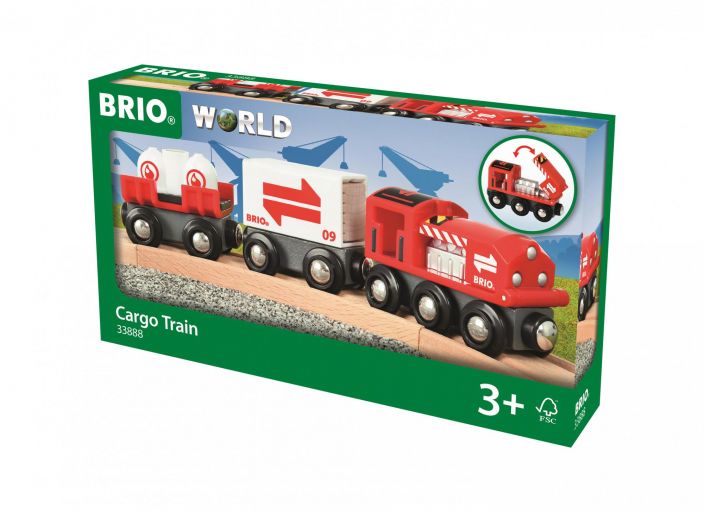 Brio World Rahtijuna BRIO-junilla ovat leikkineet jo usean sukupolven lapset. Punainen rahtijuna on uusin lisays