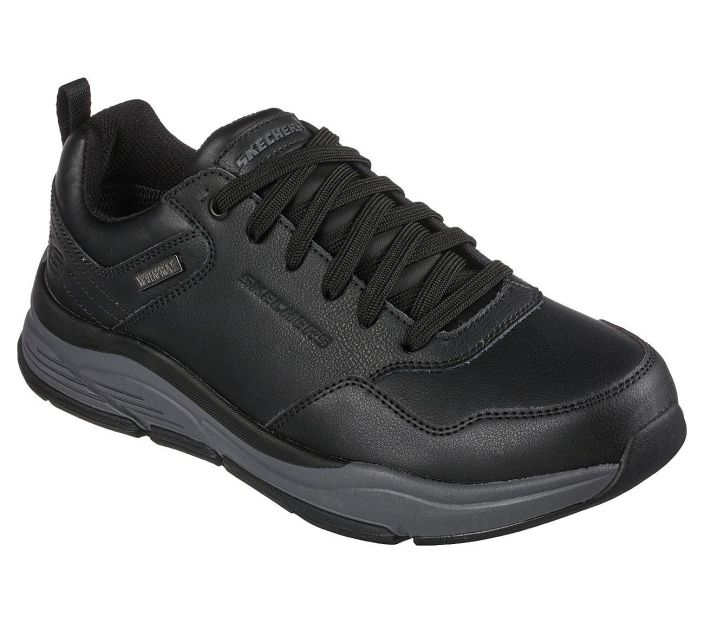 Skechers miesten Relaxed Fit Benago - Hombre Waterproof musta