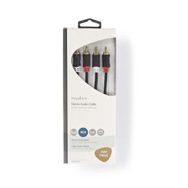 Nedis stereoäänikaapeli 2x RCA Uros - 2x RCA Uros 3M