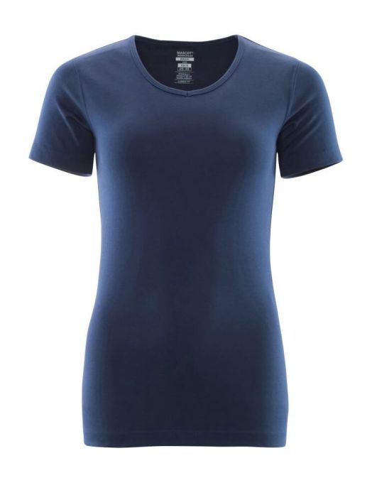 MASCOT naisten T-Paita CROSSOVER tummansininen 100-% puuvilla imee kosteutta ja tuntuu mukavalta ihoa vasten. Suunniteltu ja
