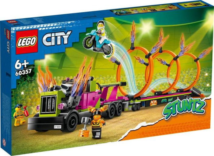 Lego City Stunttiauto ja tulirengashaaste