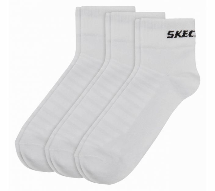Skechers Basic Quarter sukat 3paria valkoiset Skechers Basic sukat 3 paria 79 prosenttia puuvillaa 18 prosenttia polyamidia