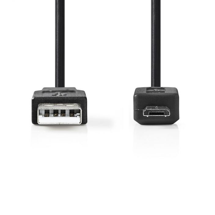 Nedis USB 2.0 -Kaapeli | A, Uros - Micro B, Uros | 3,0 m | Musta CCGB60500BK30