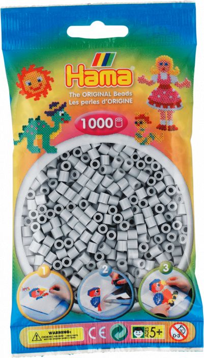 Hama-Helmet Midi 1000kpl vaaleanharmaa