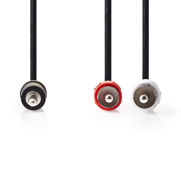 Nedis stereoaudiokaapeli 3,5 mm Uros - 2x RCA, Uros 1M tuotekuva 2