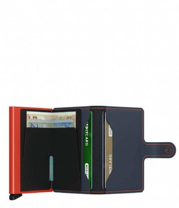 Secrid Miniwallet Matte Nightblue &amp; Orange Nightblue &amp; Orange