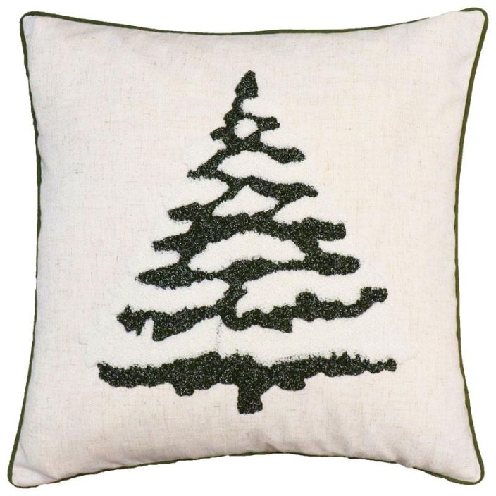 Christmas Tree Tyynynpaall. 45x45 Vihrea/Pellava