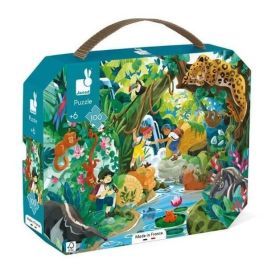 Janod Janod Viidakkoseikkailu palapelisalkku 100 palaa