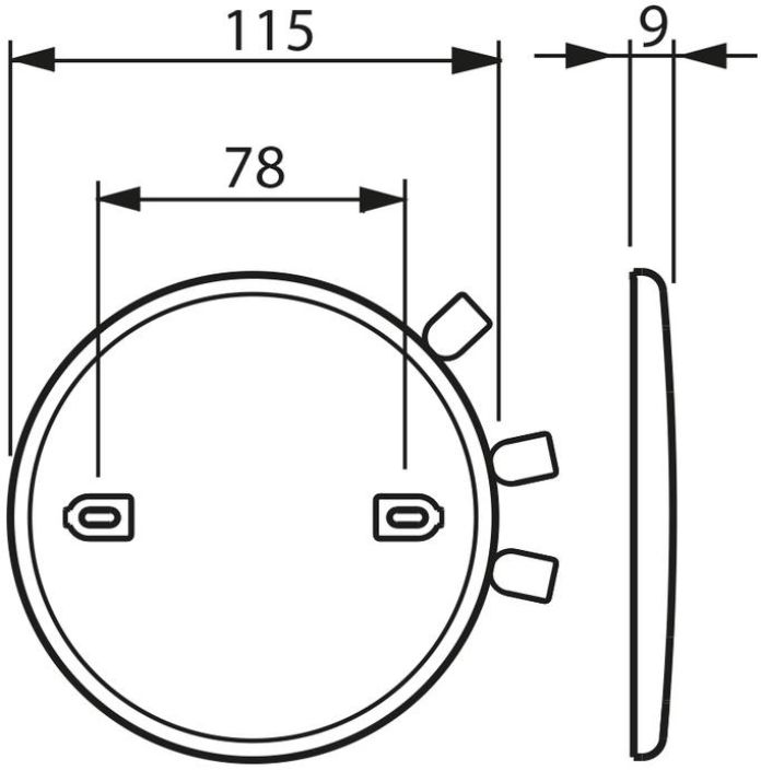 ABB Peitekansi jakorasialle IP44 AK11P