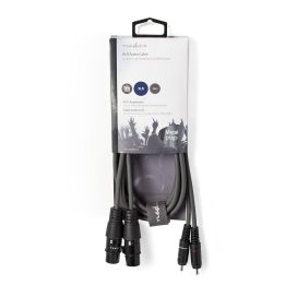 Nedis XLR-Audiokaapeli  2 xNaaras – 2 x RCA, Uros 1,5M