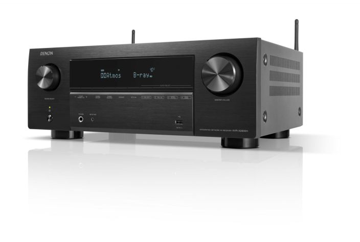 Denon AVR-X2800H 7.2 AV-Viritinvahvistin Denonin edullisten mallien kultainen keskitie ilahduttaa niin musiikin kuin