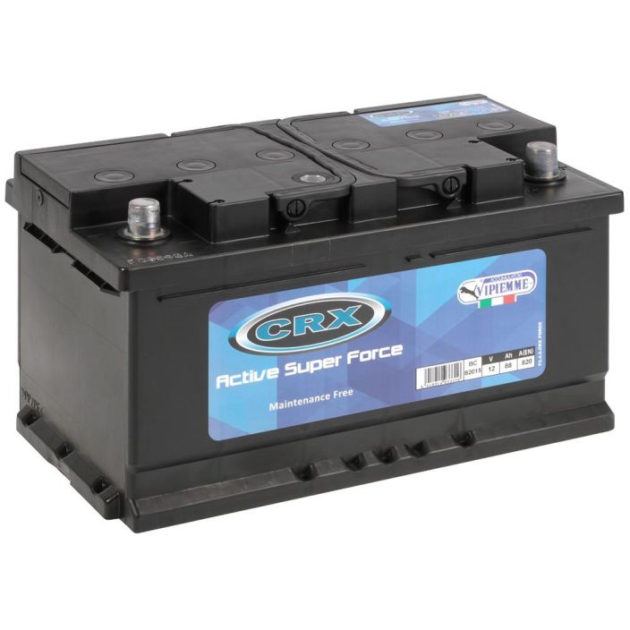 AKKU ASF CRX 88AH -+ 310X175X175 - 88 Ah - kylmakaynnistysvirta EN 820, -18°C - mitat P 310 x L 175 x K 175 mm - paino 19,7
