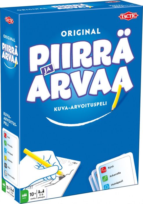 Original Piirra ja Arvaa (FI) Piirra ja arvaa sisaltaa 1800 piirrettavaa sanaa kuudessa eri kategoriassa. Ensimmaisena