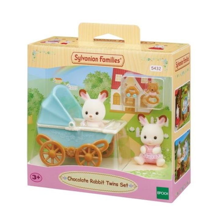 Sylvanian families Suklaapupukaksoset -setti (Lastenvaunut ) tuotekuva 2