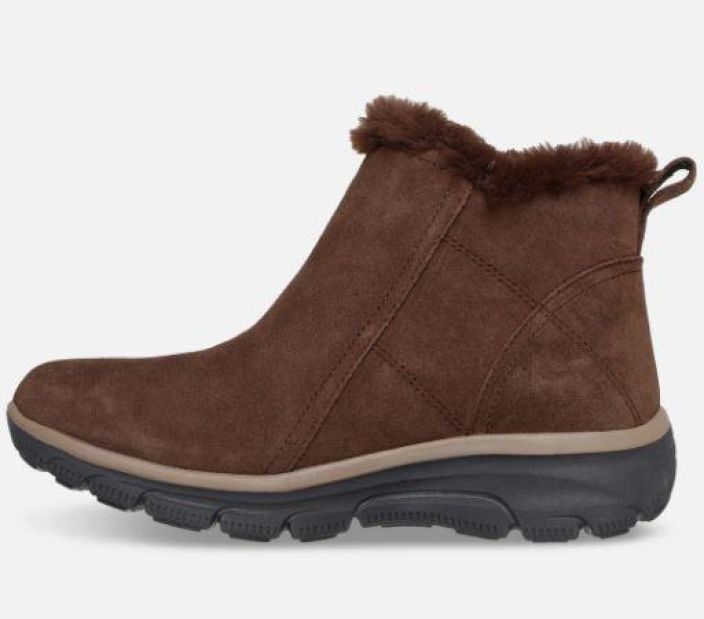 Skechers naisten Relaxed Fit: Easy Going - High Zip 2 - Waterproof - Ruskea tuotekuva 1