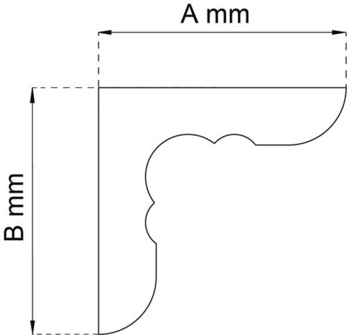 Kannatin 167 kasittelematon 150mm