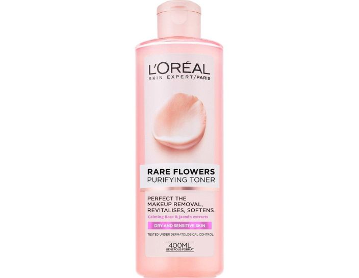 L'Oreal Rare Flower kasvovesi 400ml Ihanan raikas, kukkaistuoksuinen Rare Flowers -kasvovesi taydentaa puhdistusrutiiniasi