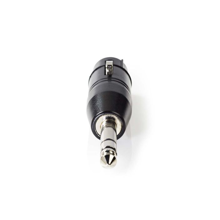 Nedis XLR-Sovitin, Stereo Naaras – Uros, 6,35 mm  Musta tuotekuva 3