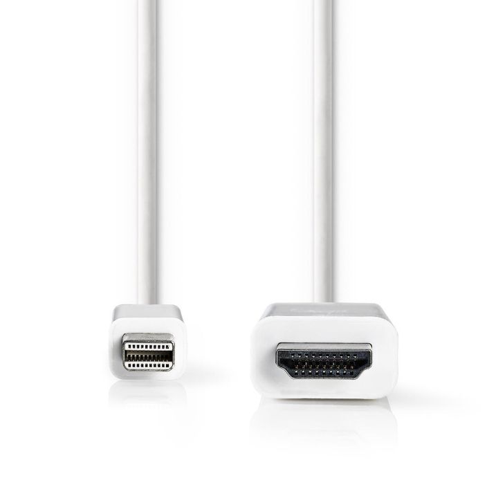 Nedis Mini-DisplayPort–HDMI-Kaapeli 2M Mini DP - HDMI uros johto MacBook, iMac Intel ja PowerBook 12&quot; DP malli.