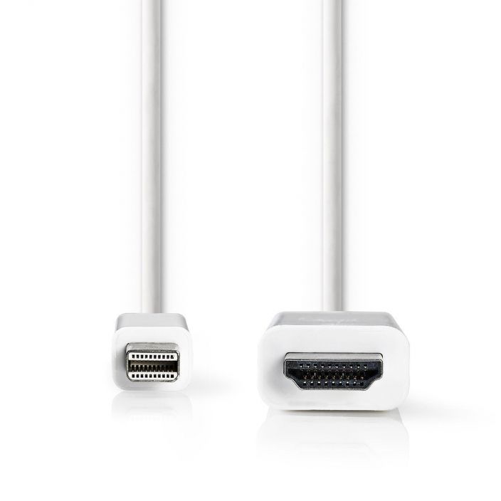 Nedis Mini-DisplayPort–HDMI-Kaapeli 2M Mini DP - HDMI uros johto MacBook, iMac Intel ja PowerBook 12&quot; DP malli.