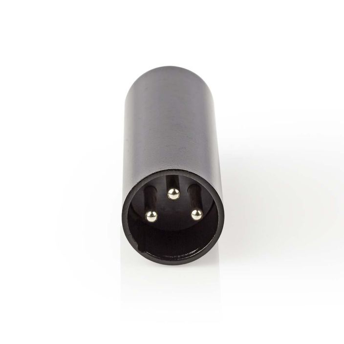Nedis XLR-Kytkin Uros –Uros  Musta tuotekuva 1
