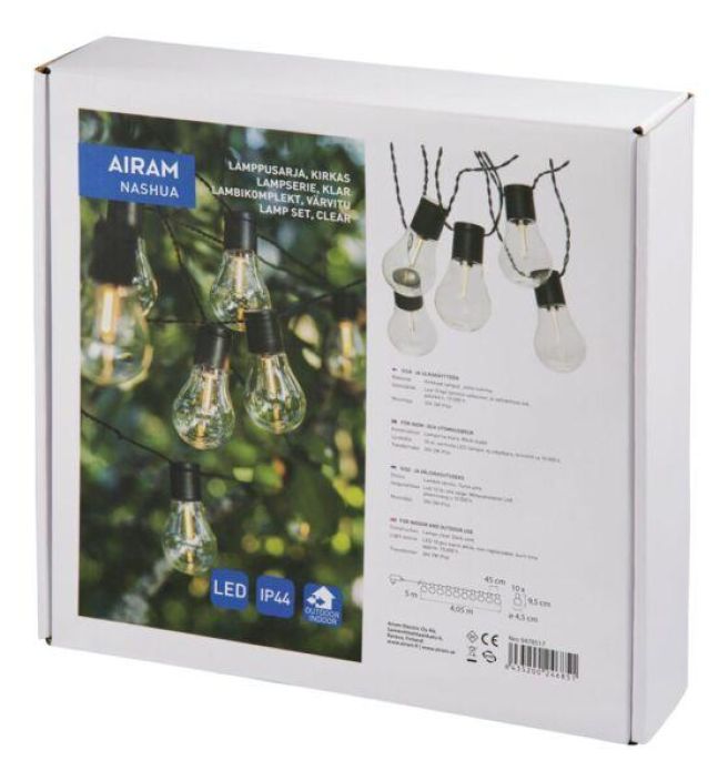 Airam Lamppusarja  Nashua 10 kirkas tuotekuva 2