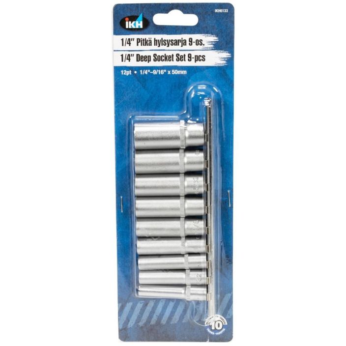 HYLSYSARJA 1/4&quot; 1/4&quot;-9/16&quot; 9OS.12-KULMA PITKA IKH6133