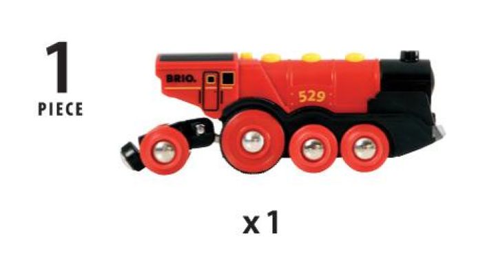 Brio World Tehokas punainen paristoveturi tuotekuva 3