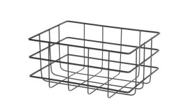 Maku Säilytyskori metallia musta 19x14x9 cm