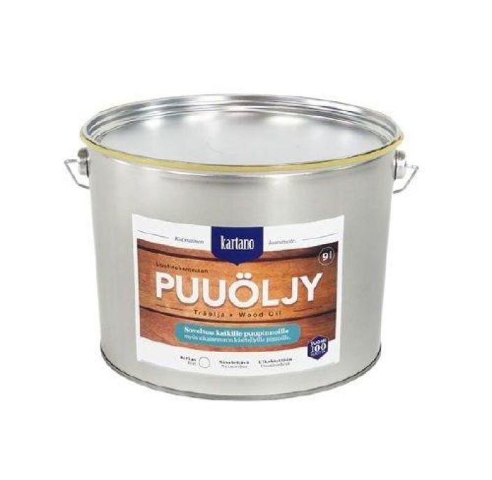 Kartano puuoljy kirkas, liuotinohenteinen 9L Kartano puuoljy liuotinohenteinen oljy puupintojen kasittelyyn ja suojaamiseen