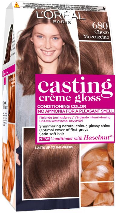 L'Oreal Casting Creme Gloss 680 tummanvaalea mokka kevytvari Casting Creme Gloss sopii taydellisesti sinulle, kun haluat