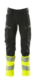 MASCOT Mascot Accelerate Safe Ultimate stretch miesten Housut polvitaskuilla musta/keltainen