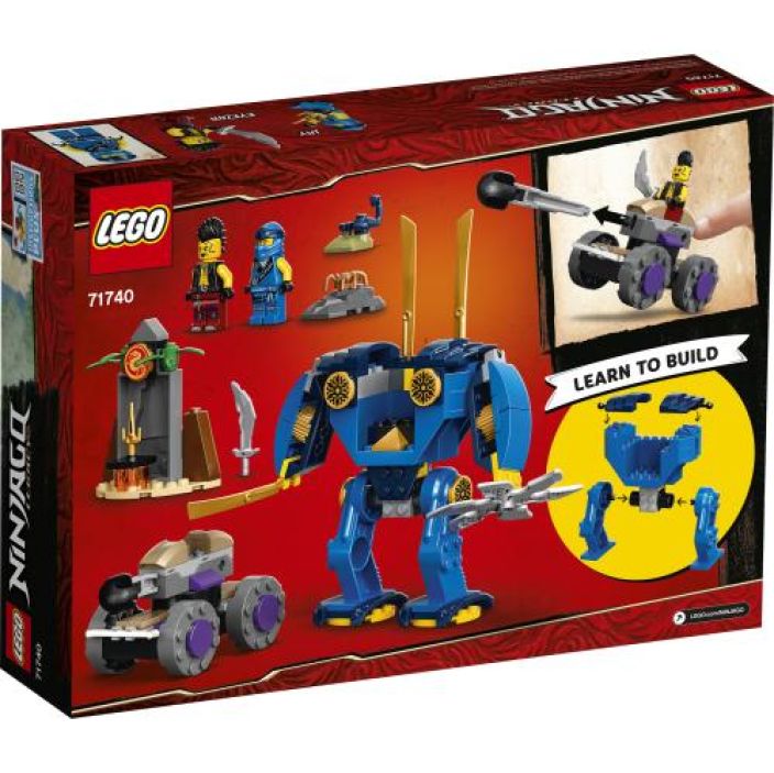 Lego Ninjago Jayn Elektrorobotti Legon mallinumero: 71740. Sisaltaa 106 osaa.