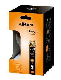 Airam Airam Led-Decor amber E27 125lm G95