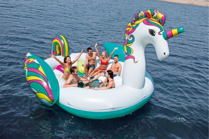 Bestway Giant Unicorn Island -uimalautta 590cm tuotekuva 1