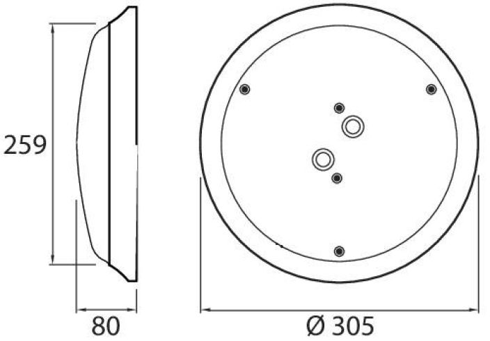 Airam RIO LED RADAR-Plafondi 3000K 1000lm IP44 -Energialuokka: A -Varilampotila: 3000K -Roiskevesisuojattu IP44