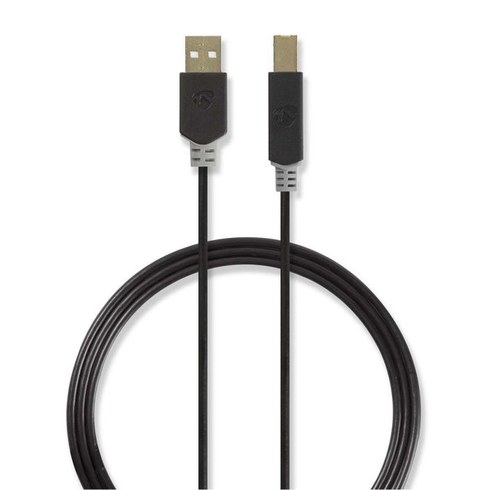 Nedis USB A Uros - USB-B Male kaapeli  2M tuotekuva 2