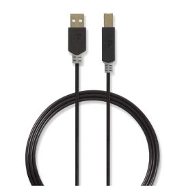 Nedis USB A Uros - USB-B Male kaapeli  2M