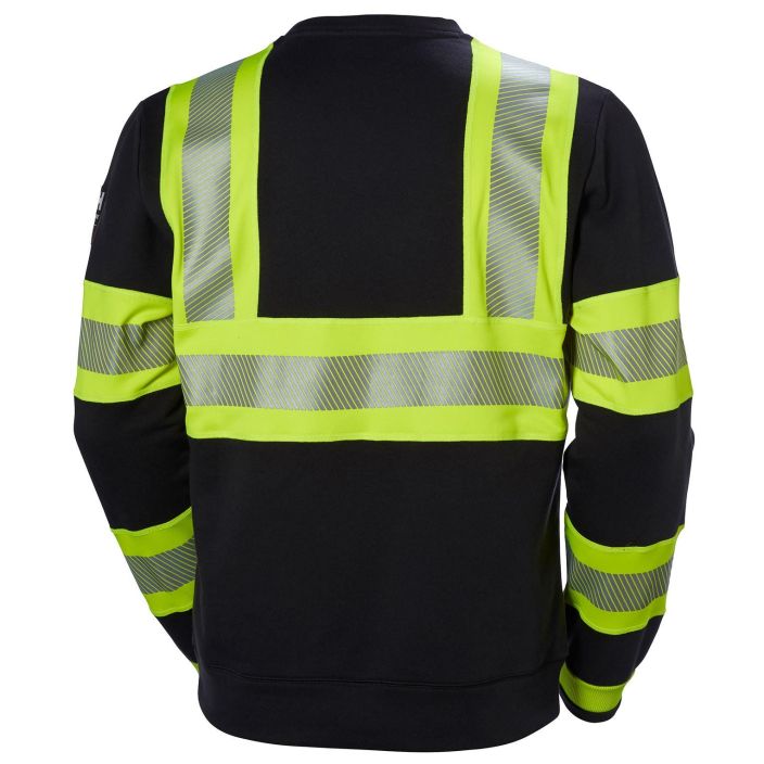 Helly Hansen Work Wear Icu Huomio Collegepaita kelt/musta Mukava ja turvallisuusstandardin mukainen. ICU Sweater-paidassa