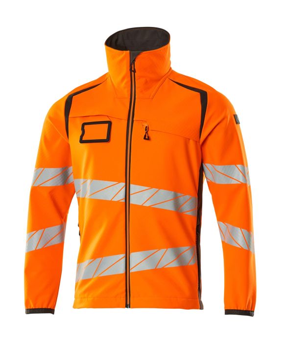 MASCOT miesten Softshell-takki ACCELERATE SAFE hi-vis oranssi/tumma antrasiitti Hengittava, tuulenpitava ja vettahylkiva.