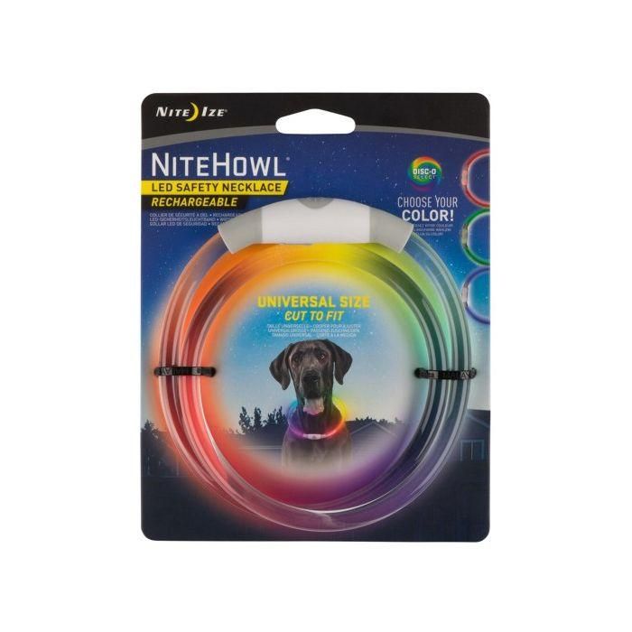 Nite Ize NiteHowl Safety Neclace ladattava, Disc-O select Ladattava NiteHowl valopanta on valmistettu kestavasta
