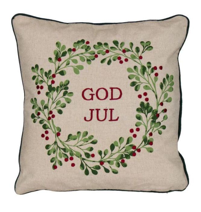 NH Koristetyyny X-Mas Garland (SWE) 45x45cm GOD JUL