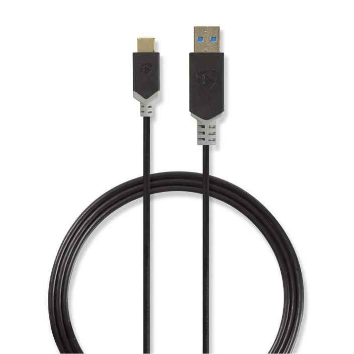 Nedis USB 3.1 USB-C kaapeli 1M Yhdista mobiililaitteet PC- tai MacBook-tietokoneeseen USB C 3.0 -kaapelilla, ja saat