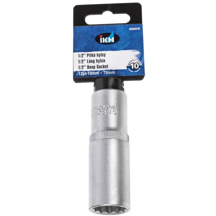 HYLSY 1/2&quot;- 18MM 12-KULMA PITKÄ tuotekuva 1