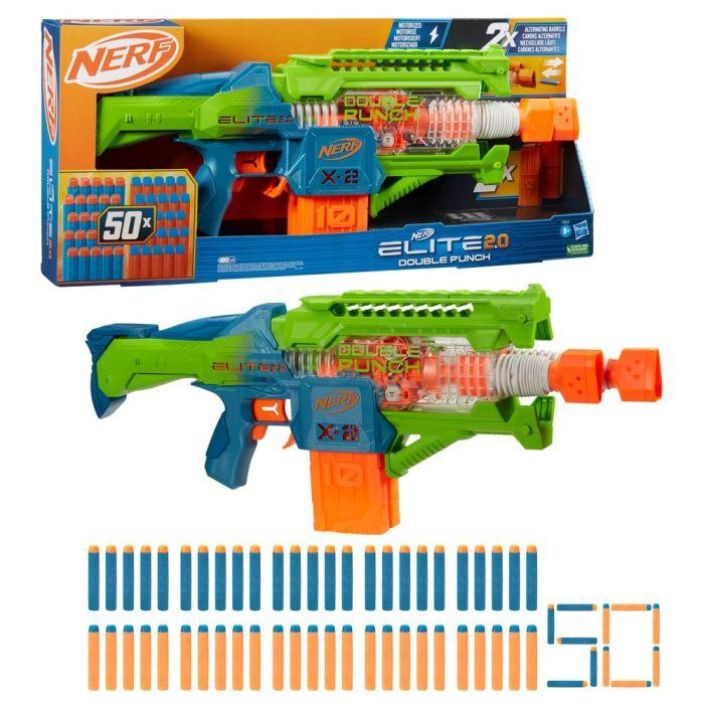 Nerf Elite 2.0 Doublepunch moottotoitu