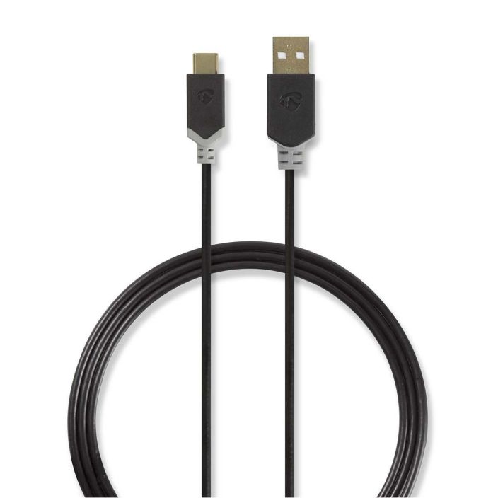 Nedis USB-C kaapeli 1M Yhdista mobiililaitteet PC- tai MacBook-tietokoneeseen USB C 2.0 -kaapelilla, ja saat taydellisen