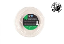 Saana Kertakäyttölautanen syvä BIO 19 cm 25 kpl