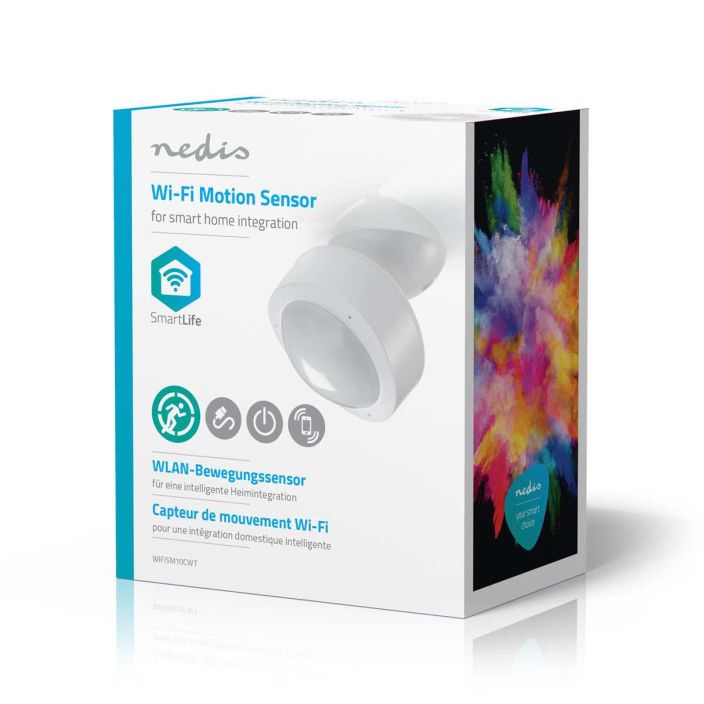 Nedis Wi-fi-Ohjattava Liiketunnistin Tata alykasta Wi-Fi-liiketunnistinta (jossa on 10 metrin kantama 120 asteen