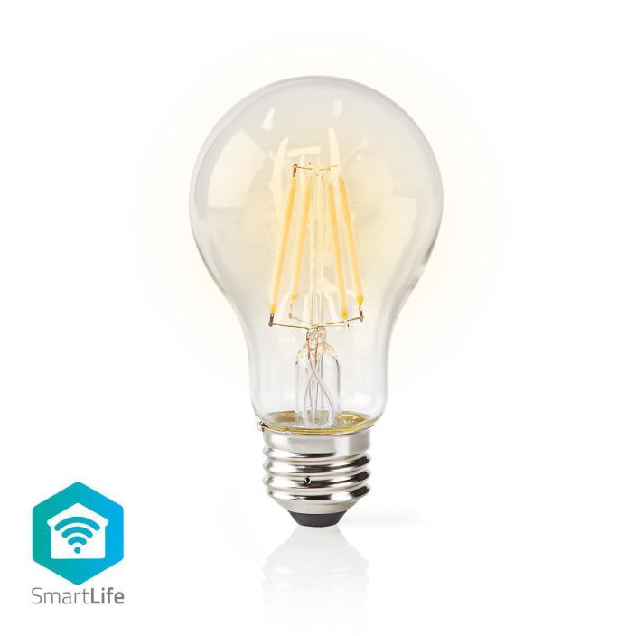 SmartLife LED Filamenttilamppu | Wi-Fi | E27 | 500 lm | 5 W | Lämmin Valkoinen | 2700 K | Glass | An tuotekuva 1