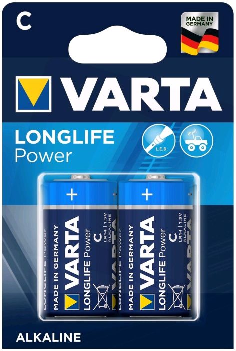 Varta Longlife Power D paristo 2kpl -Tehokas paristo paljon energiaa vaativiin laitteisiin kuten lelut, langattomat hiiret,